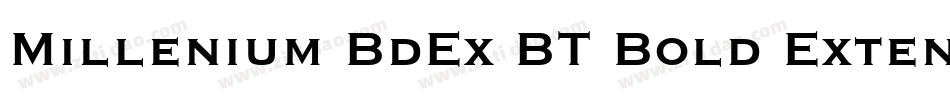 Millenium BdEx BT Bold Extended字体转换